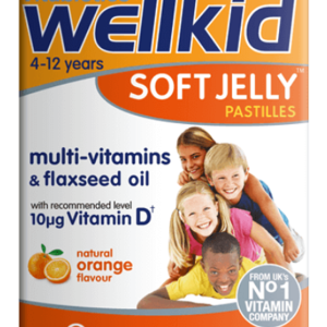 Wellkid Pastilles - 30 Soft Jelly Orange Flavour
